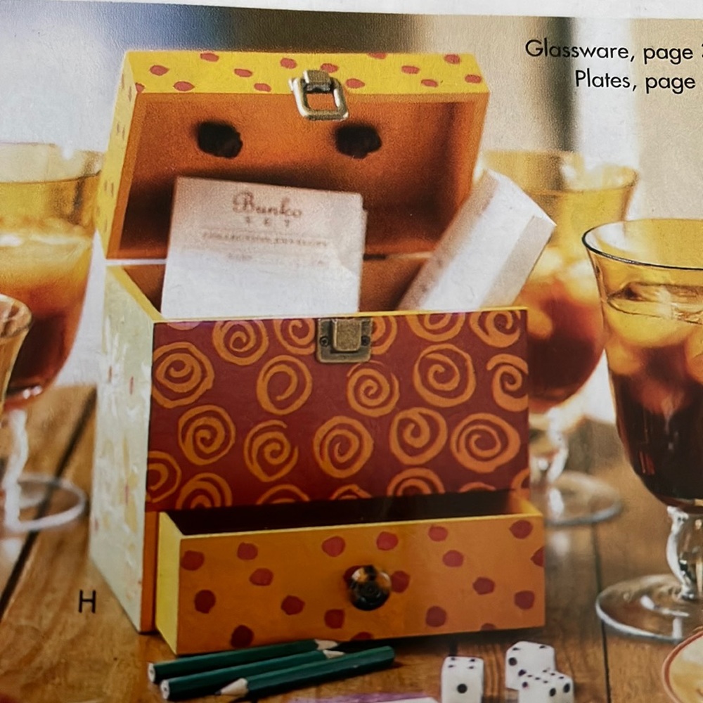 Southern Living  At Home Bunko set